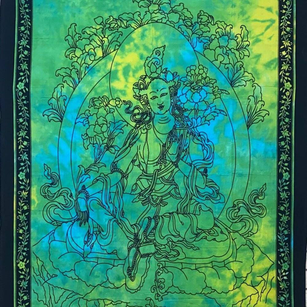 Green Tara Tapestry